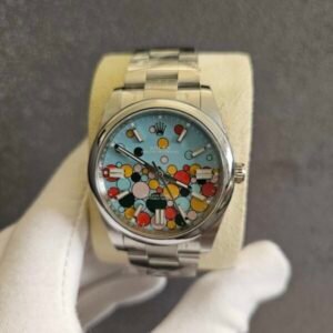Rolex Oyster Perpetual 41 Celebration Dial New 2023 Releas 124300 Turquoise Colur Ful Dial - Luxury Master Copy Dubai